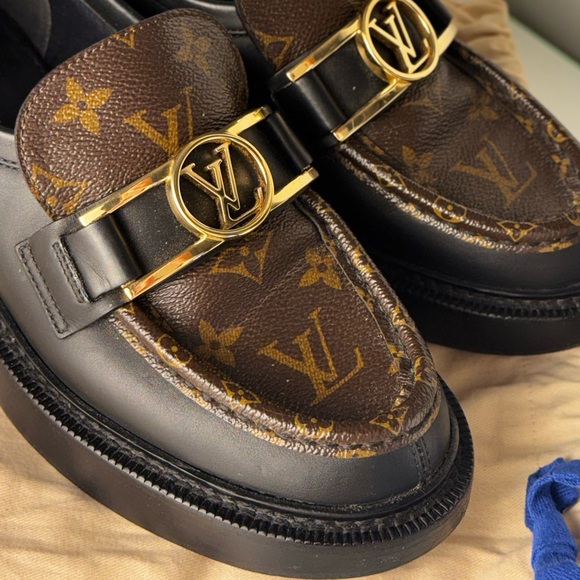 Louis Vuitton loafers, size 38, black and brown - Picture 5 of 7